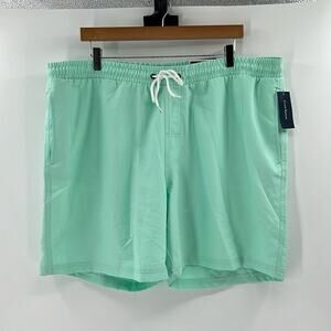 Club Room Men's Quick Dry Tie Dye Swim Trunks - Seafoam - XXL - NWT
